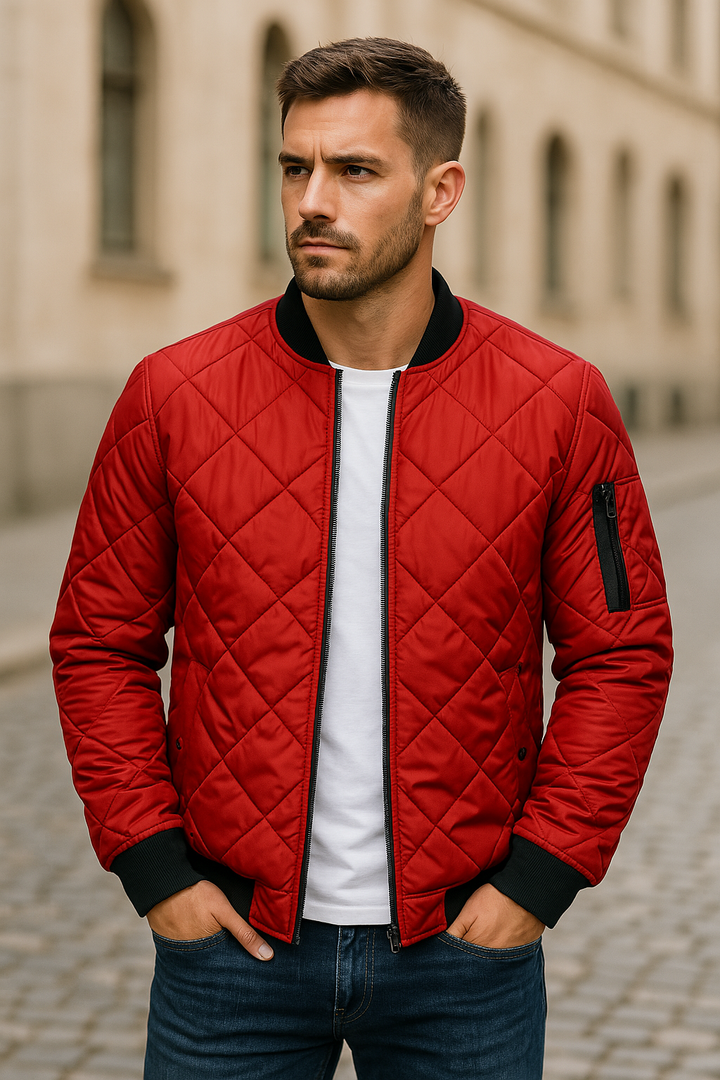 OHMIQUE | Veste en coton à motif losange