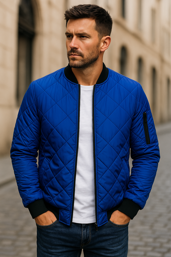 OHMIQUE | Veste en coton à motif losange