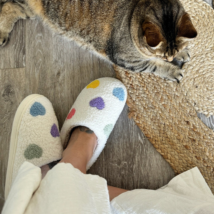 OHMIQUE | Colourful Heart Slippers