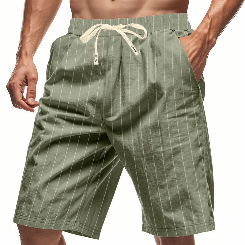 OHMIQUE | Short à rayures décontracté pour homme