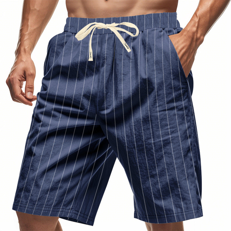 OHMIQUE | Short à rayures décontracté pour homme