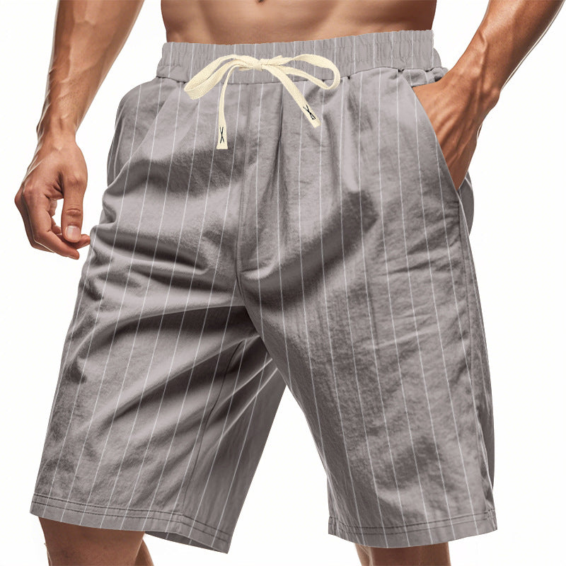 OHMIQUE | Short à rayures décontracté pour homme