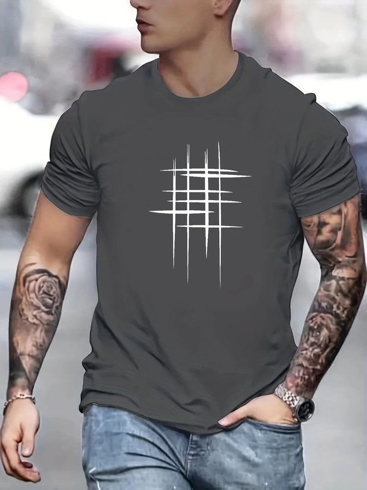 OHMIQUE | T-shirt élégant à col rond avec imprimé graphique