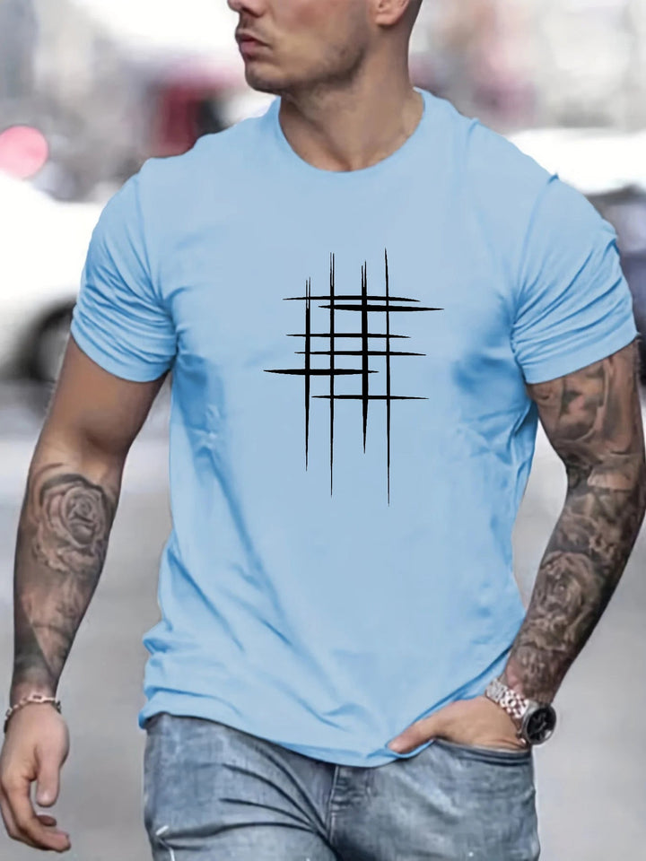 OHMIQUE | T-shirt élégant à col rond avec imprimé graphique