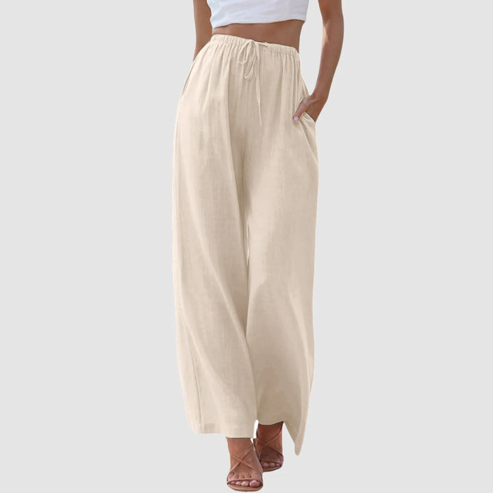 OHMIQUE | Pantalon taille haute à jambes larges