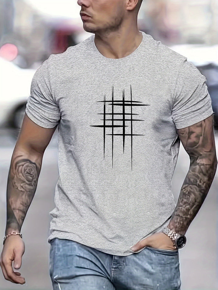 OHMIQUE | T-shirt élégant à col rond avec imprimé graphique