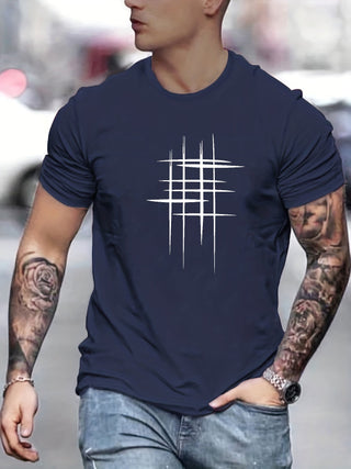 OHMIQUE | T-shirt élégant à col rond avec imprimé graphique