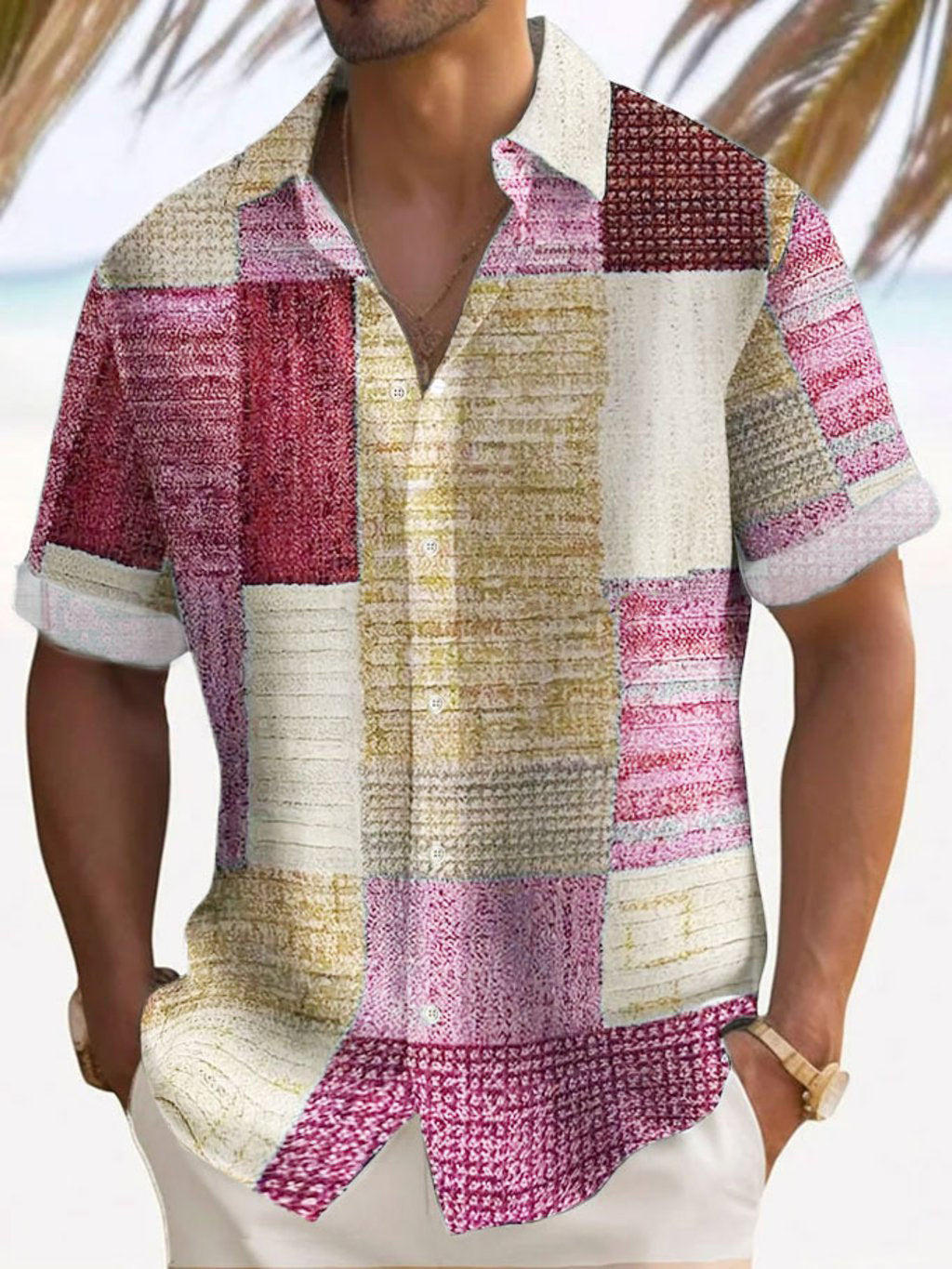 OHMIQUE | Chemise élégante à manches courtes