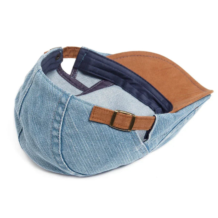 OHMIQUE | Casquette plate premium en denim – style intemporel et confort quotidien