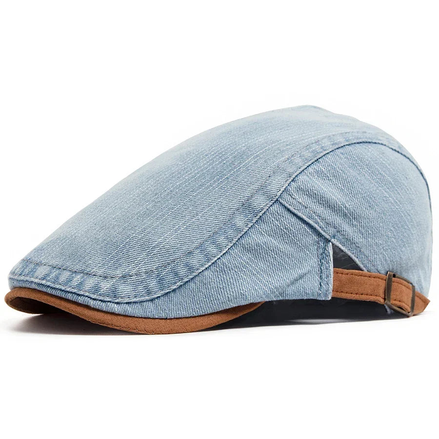 OHMIQUE | Casquette plate premium en denim – style intemporel et confort quotidien