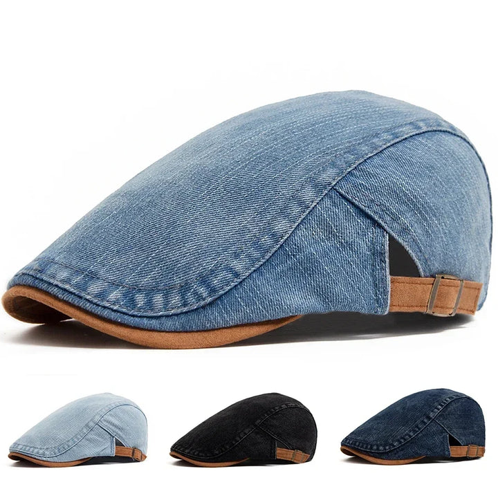 OHMIQUE | Casquette plate premium en denim – style intemporel et confort quotidien