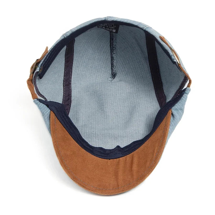 OHMIQUE | Casquette plate premium en denim – style intemporel et confort quotidien