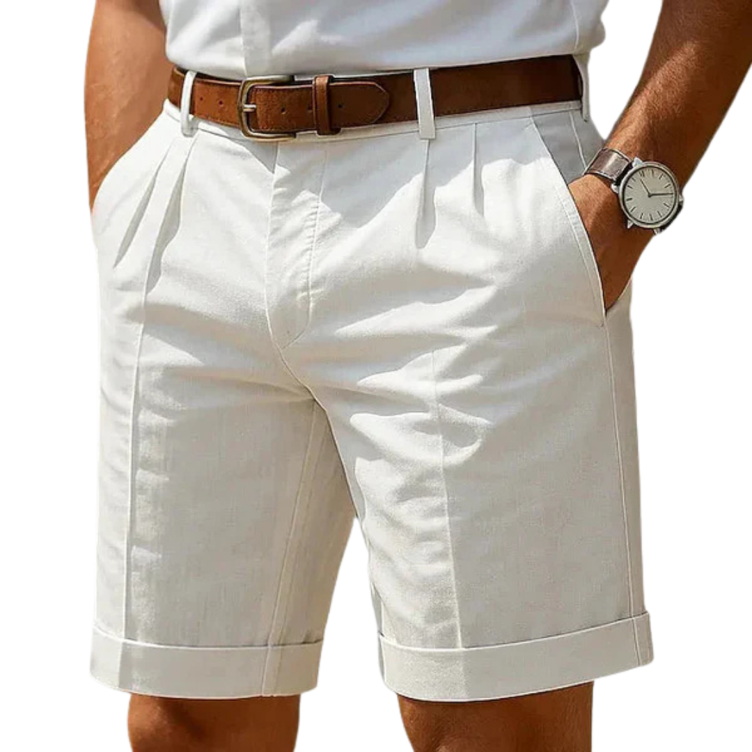 OHMIQUE | Short chino plissé d'été