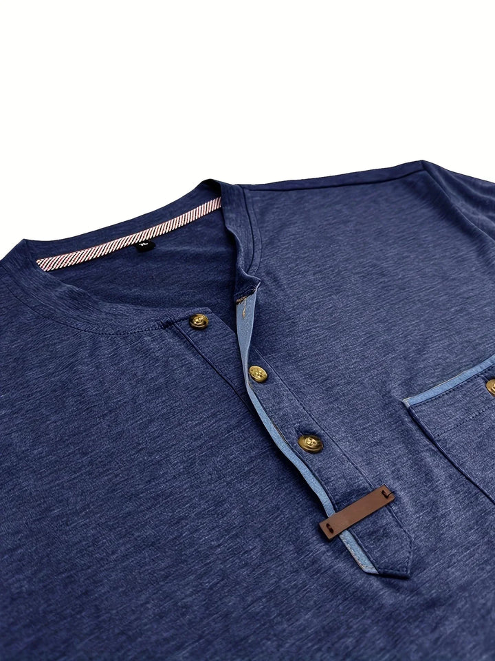 OHMIQUE | T-shirt col rond élégant avec poche