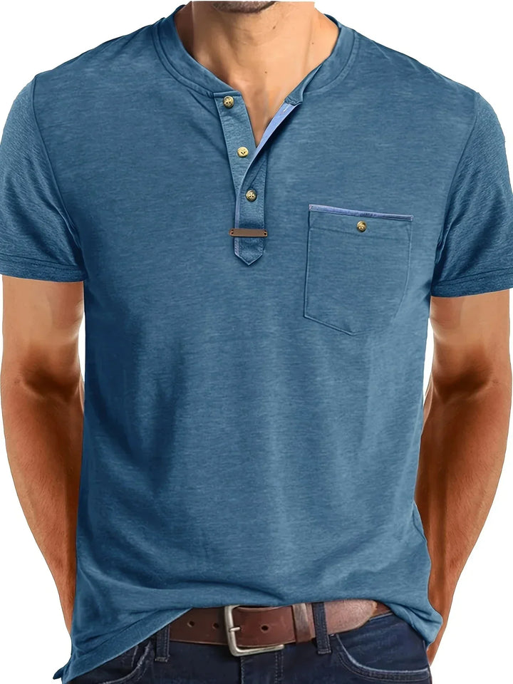OHMIQUE | T-shirt col rond élégant avec poche