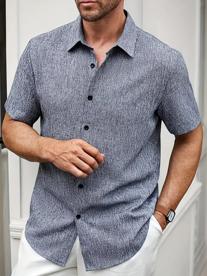 OHMIQUE | Chemise légère à manches courtes en mélange de lin