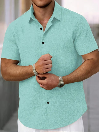OHMIQUE | Chemise légère à manches courtes en mélange de lin