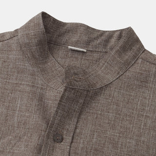 OHMIQUE | Chemise en coton unie avec boutons