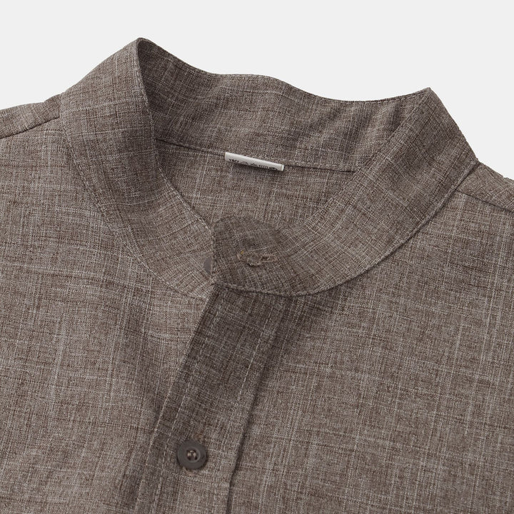 OHMIQUE | Chemise en coton unie avec boutons