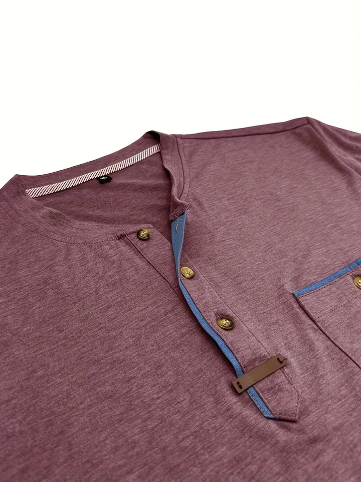 OHMIQUE | T-shirt col rond élégant avec poche