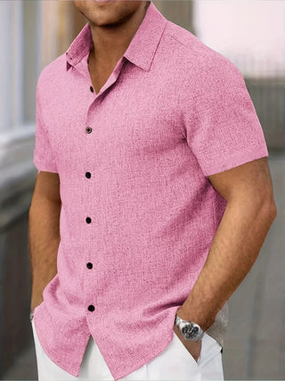 OHMIQUE | Chemise légère à manches courtes en mélange de lin