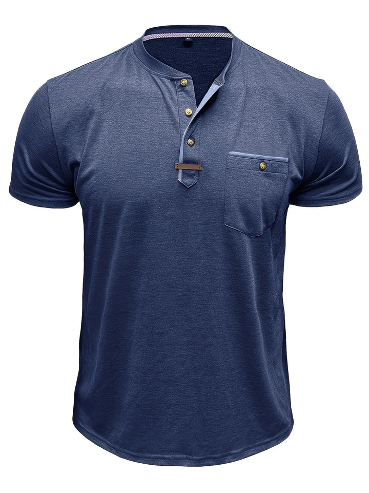 OHMIQUE | T-shirt col rond élégant avec poche