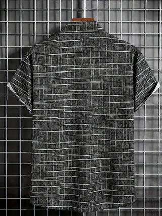 OHMIQUE | Chemise élégante à motif rayé et à carreaux
