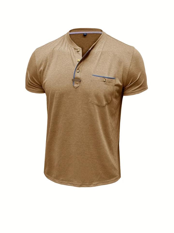 OHMIQUE | T-shirt col rond élégant avec poche