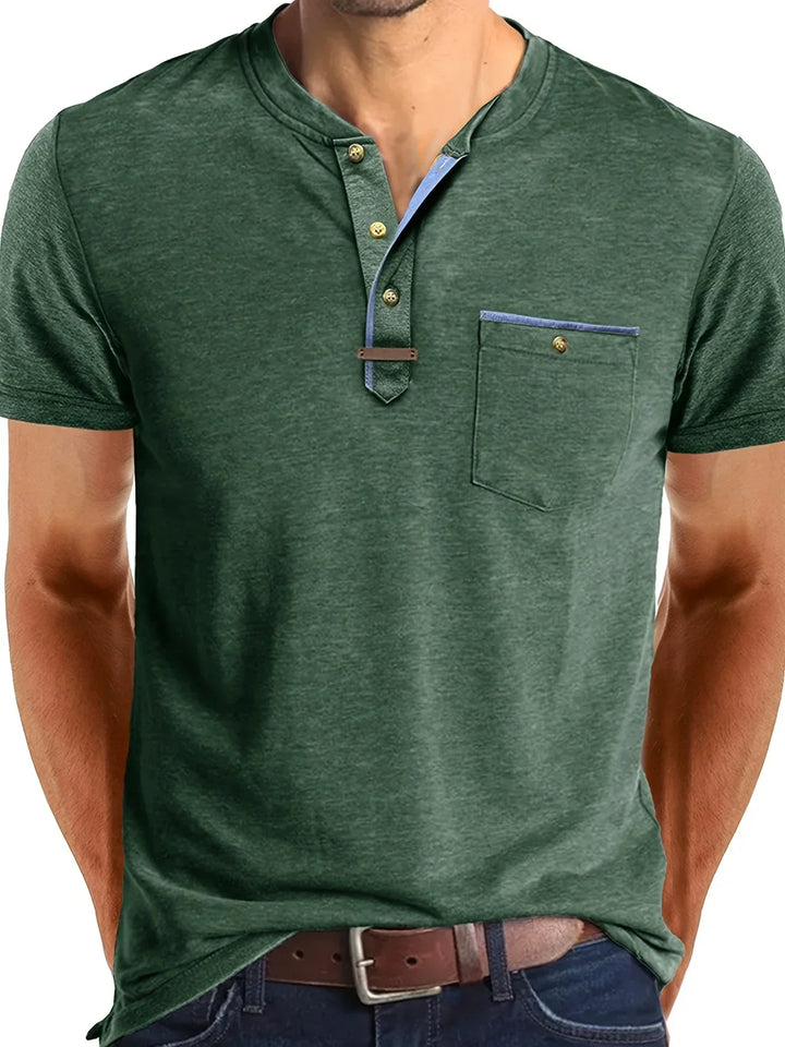 OHMIQUE | T-shirt col rond élégant avec poche