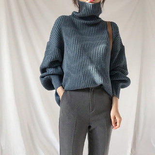 OHMIQUE | Luxe Pull à col roulé et à manches ballon