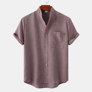 OHMIQUE | Chemise en coton unie avec boutons