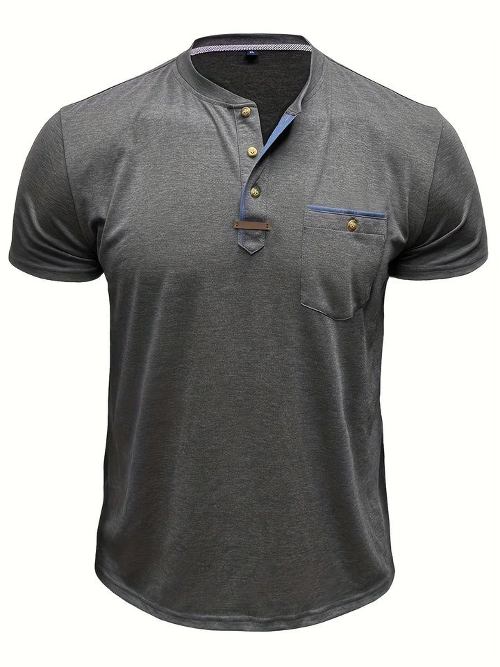 OHMIQUE | T-shirt col rond élégant avec poche