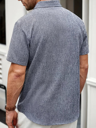 OHMIQUE | Chemise légère à manches courtes en mélange de lin