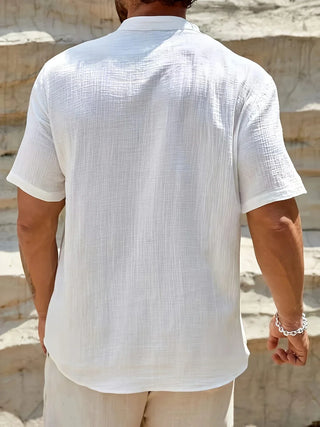 OHMIQUE | Chemise d’été élégante à col montant