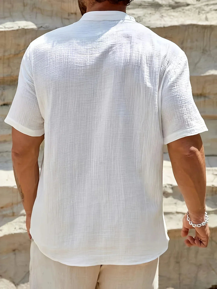 OHMIQUE | Chemise d’été élégante à col montant