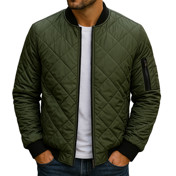 OHMIQUE | Veste en coton à motif losange