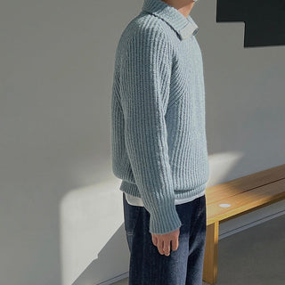 OHMIQUE | Pull Azure à quart de zip