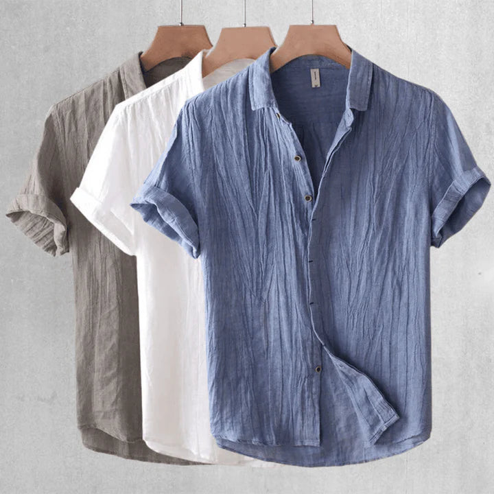 OHMIQUE | Chemise élégante à manches courtes avec boutons