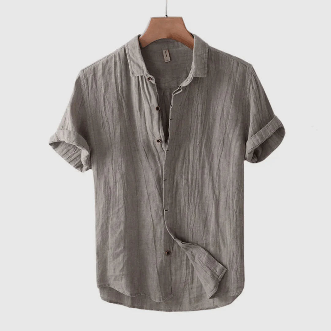 OHMIQUE | Chemise élégante à manches courtes avec boutons