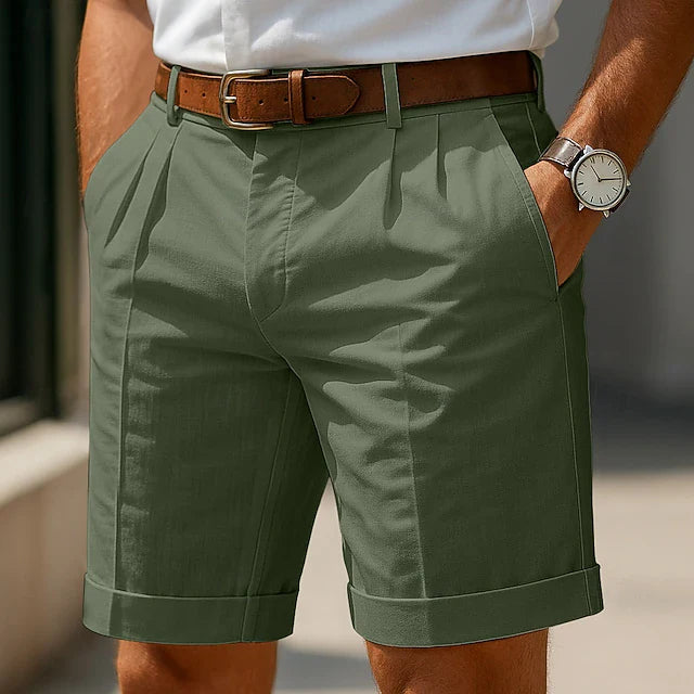 OHMIQUE | Short chino plissé d'été